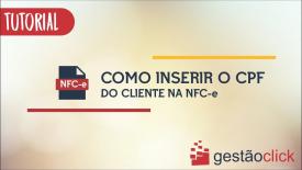 Como inserir cpf do cliente na NFC-e no sistema