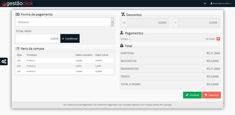 software ponto de venda