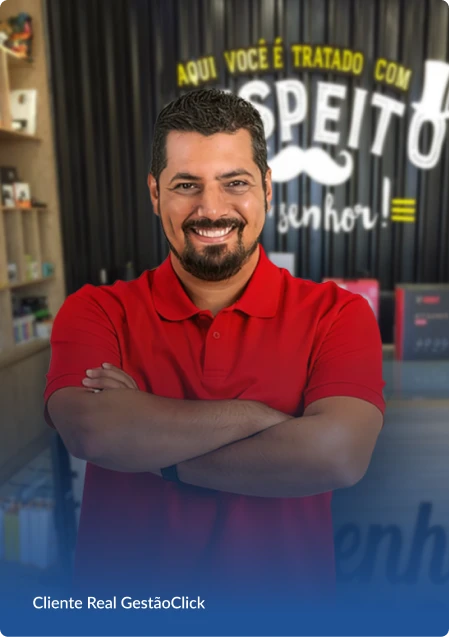 Programa para assistência técnica Foto do cliente real GestãoClick