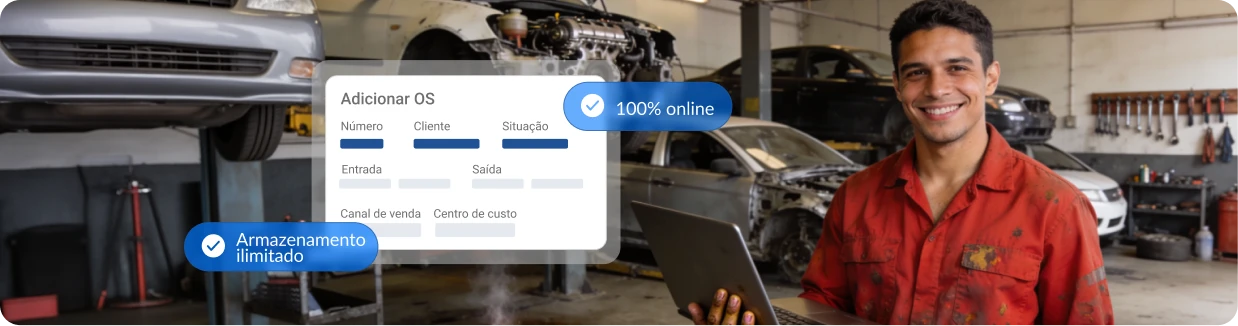 Sistema para oficina mecânica Gestão de cadastros