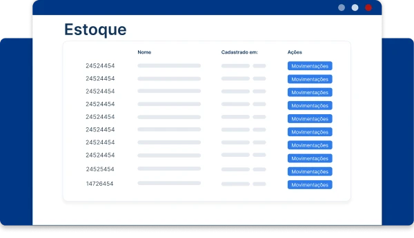 Sistema ERP para tabacaria Estoque
