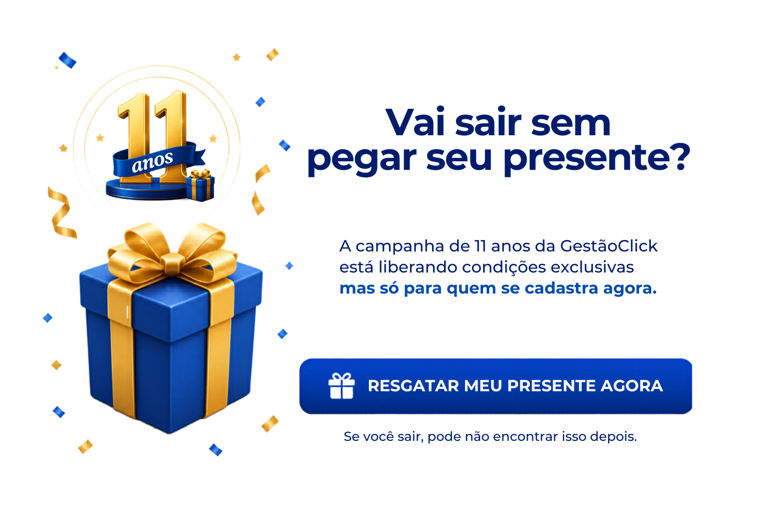 GestãoClick - 11 Anos