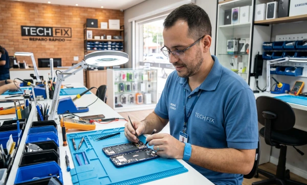 Como organizar a assistência técnica que já está rodando: do caderno ao controle real