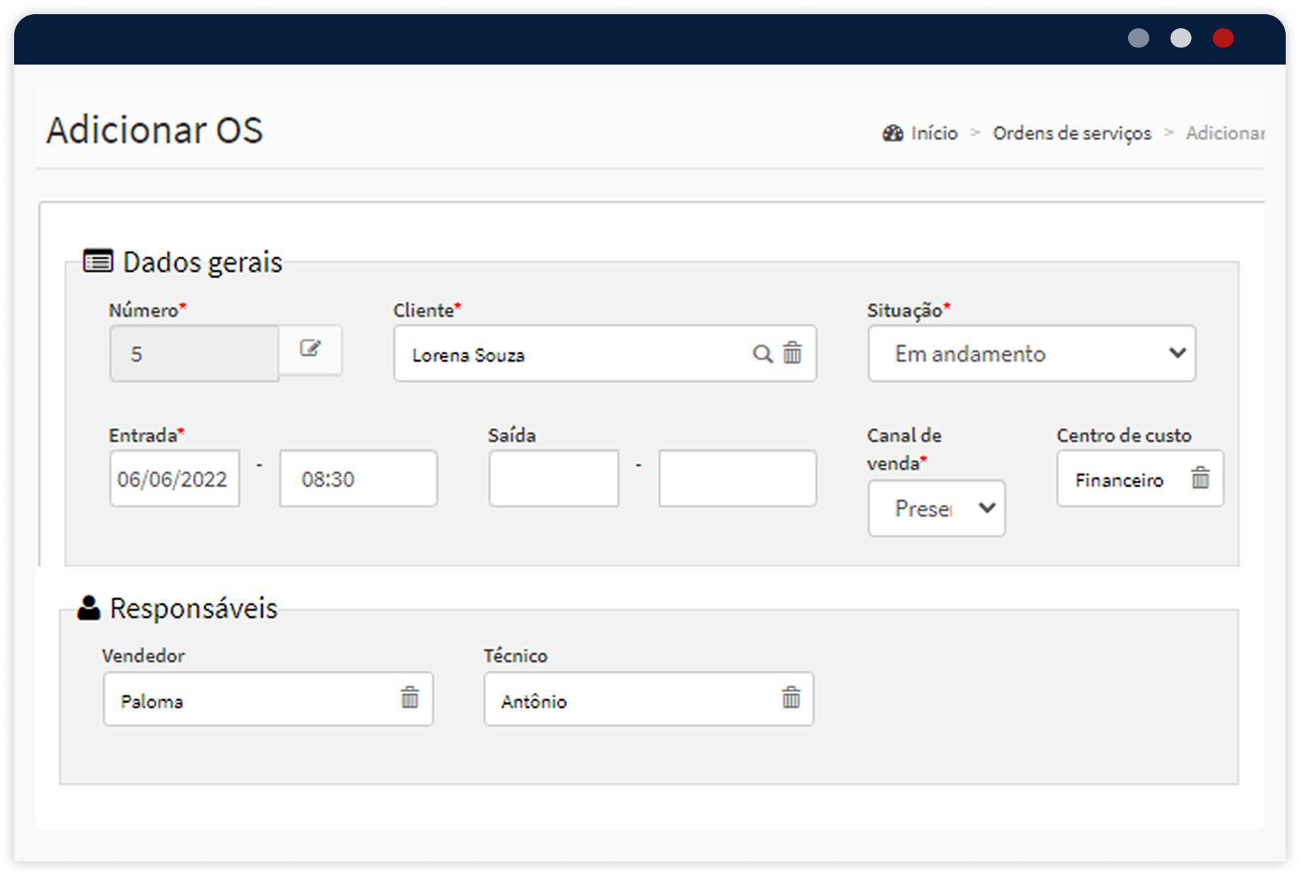 assistência técnica assistência técnica - GestãoClick