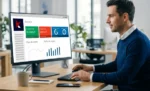 Trocar de ERP na distribuidora: quando vale a pena e como migrar sem parar a operação Empresário empreendedor trabalhando em ambiente de escritório no computador em seu sistema ERP sobre Trocar de ERP na distribuidora: quando vale a pena e como migrar sem parar a operação.