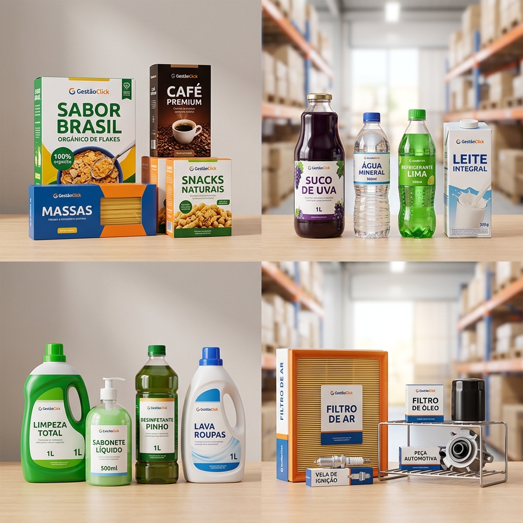 Distribuição de diferentes segmentos