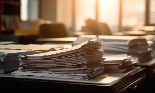 Como documentar corretamente a distribuição de dividendos Documentos em cima de uma mesa de escritório, representando: Como documentar corretamente a distribuição de dividendos