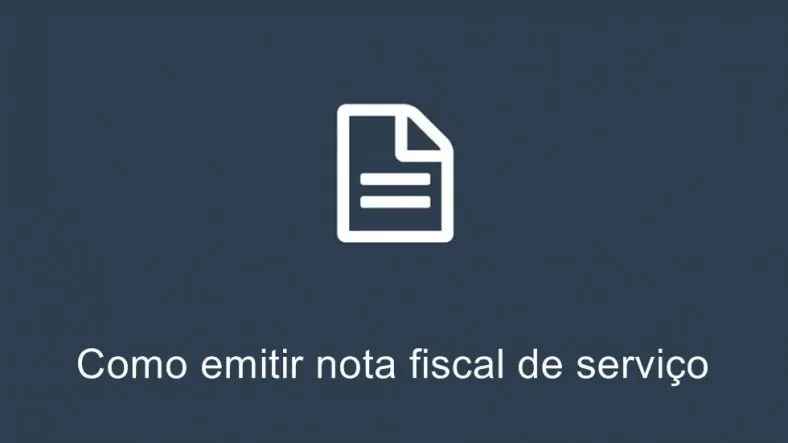 Como emitir nota fiscal de serviço