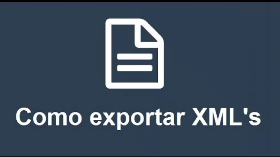 Como exportar XML’s