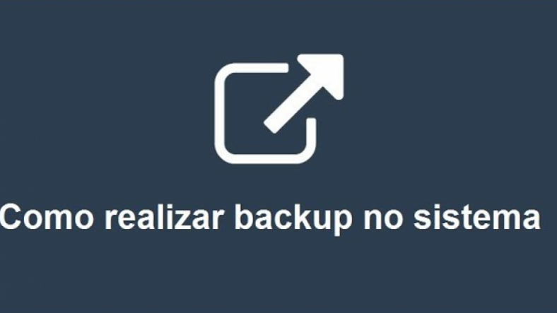 Como fazer backup de dados do sistema