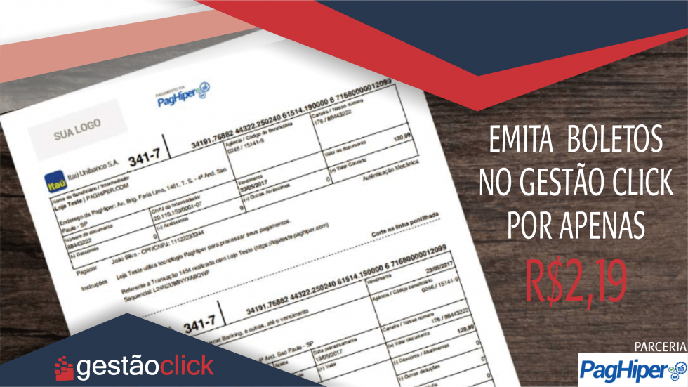 GestãoClick e Paghiper: forma fácil e segura para emissão de boletos registrados O Gestãoclick e o serviço de pagamentos online PagHiper criaram uma parceria para ajudar pequenos e médios empreendedores na emissão de boletos bancários com registro. emissão de boleto registrados
