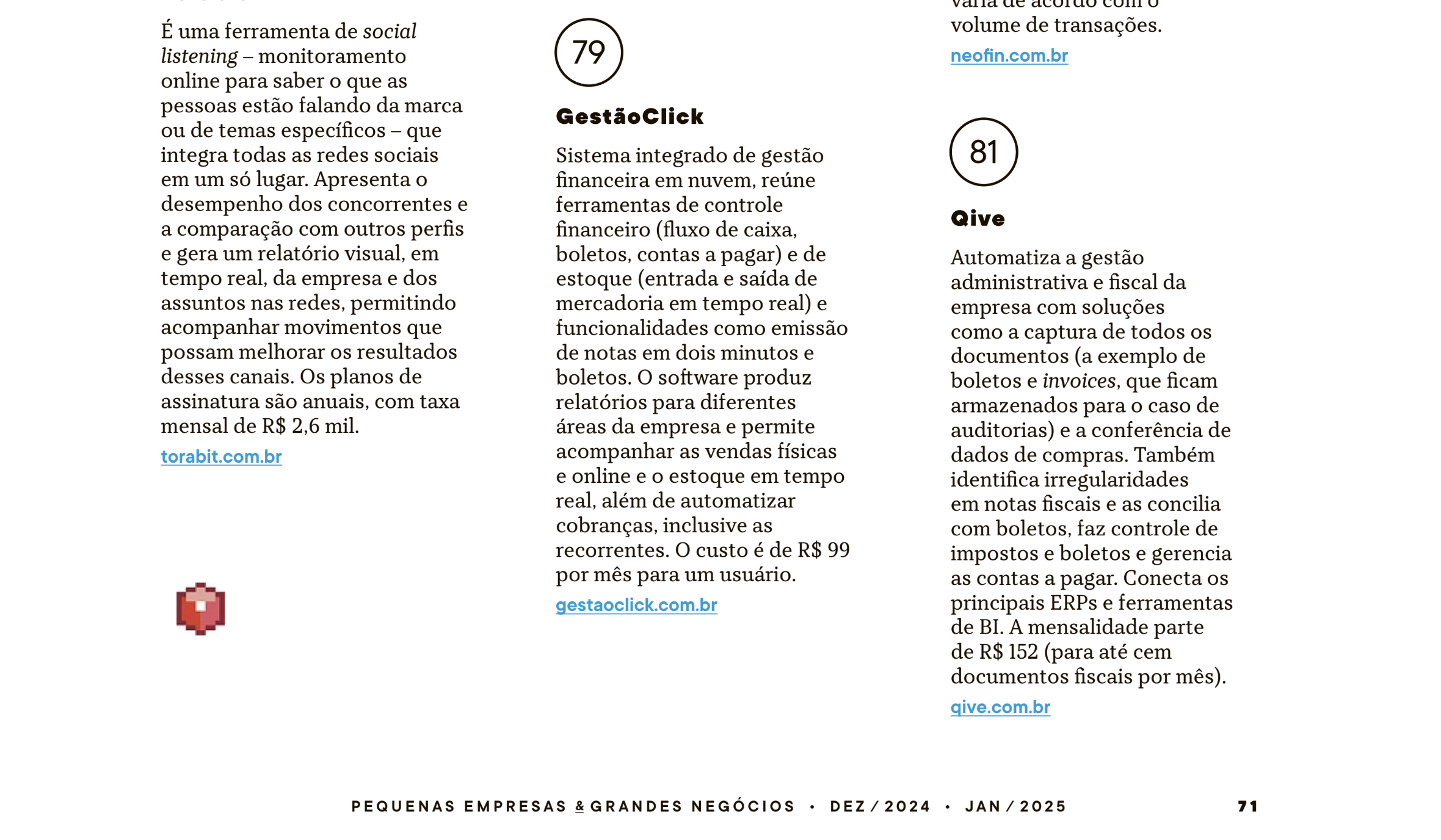 Dicas em ferramentas na revista